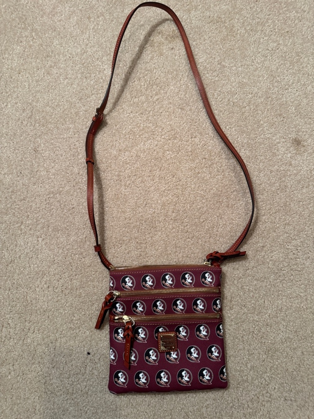Florida State Seminoles Dooney & Bourke Burgundy Crossbody